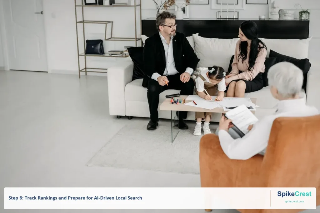 Step 6: Track Rankings and Prepare for AI-Driven Local Search — SpikeCrest addiction treatment SEO